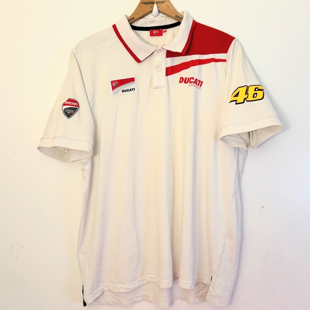 Ducati Desmosedici Corse #46 Racing Polo Shirt Size XXL Men’s EUC